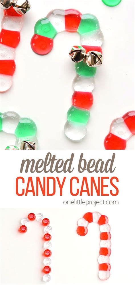 melted bead candy canes